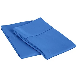 Superior 600 Thread Count Hem Stitch Cotton Blend Pillowcases (Set of 2)