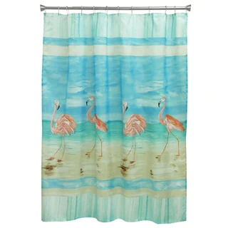Flamingo Beach Shower Curtain