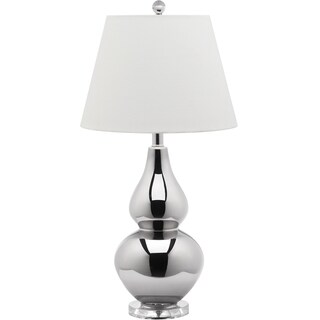 Safavieh Lighting 26.5-inch Cybil Silver Double Gourd Table Lamp