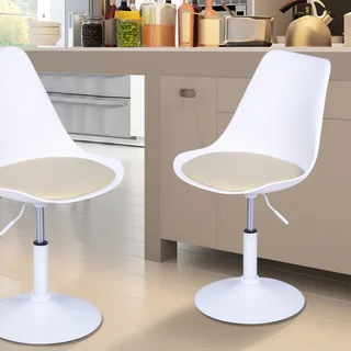 Adeco Tulip Dining Chair(set of Two)