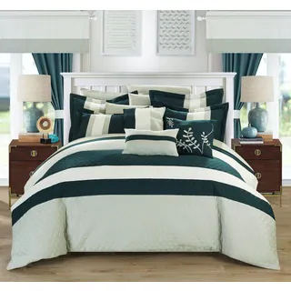 Chic Home Lorena Teal 24-piece Bed in a Bag with Sheet Set