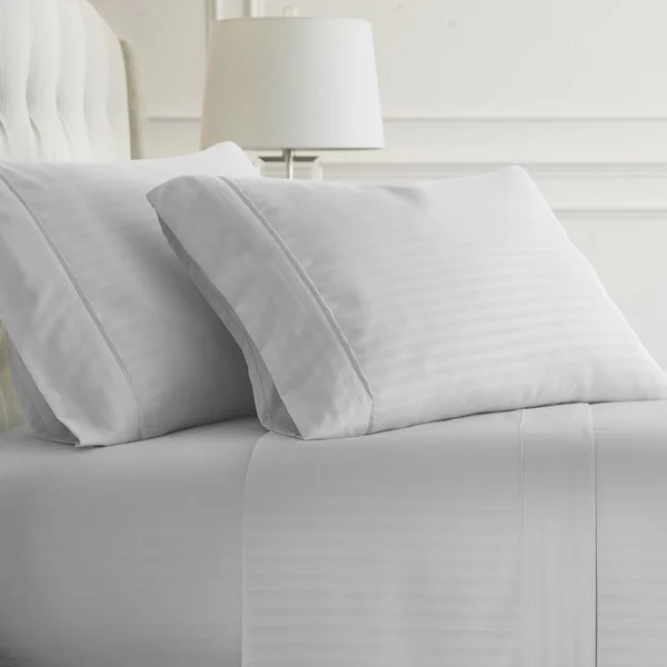 Soft Essentials Premium Ultra-soft Stripe Pattern 4-piece Bed Sheet Set