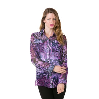 High Secret Women's Animal Print Blouse