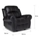 Thumbnail 7, Charlie PU Leather Glider Recliner Club Chair by Christopher Knight Home. Changes active main hero.