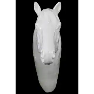 Porcelain White Gloss Horse Head Wall Decor