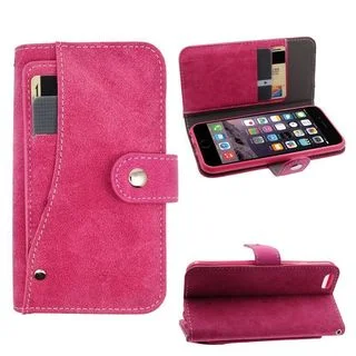 INSTEN Leather Case Pocket Wallet with Stand/ Wallet Flap Pouch for Apple iPhone 6/ 6s