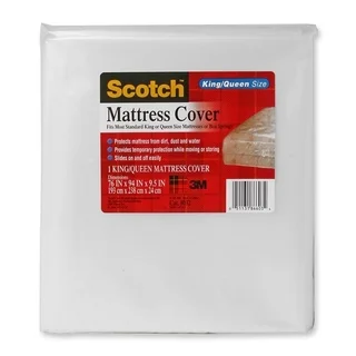 Scotch King/Queen-size Clear Mattress Cover