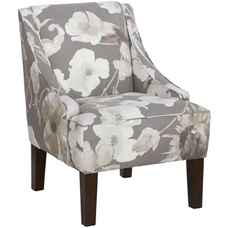 Skyline Furniture Swoop Arm Chair in Adagio Driftwood