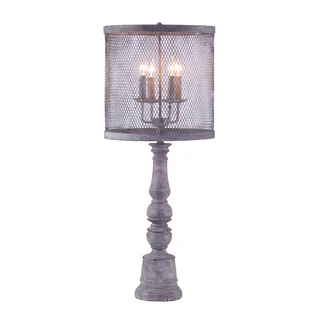 Bombay Sutton Candelabrum Charcoal Buffet Lamp