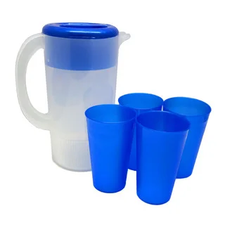 Plastic Party Pitcher and 4pc Tumbler Set