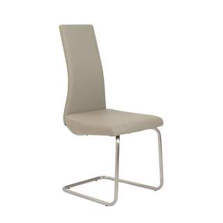 Rhea Side Chair (Set of 4) - Taupe/Brushed Stainless Steel