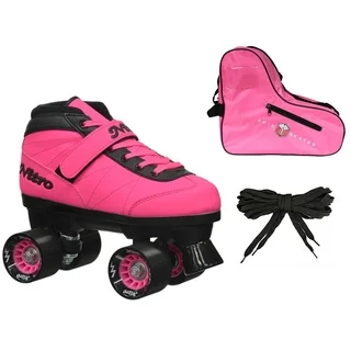Epic Nitro Turbo Pink Quad Speed Roller Skates Package