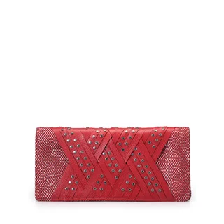 Jasbir Gill JG/SL/CL197 Red Leather Clutch (India)