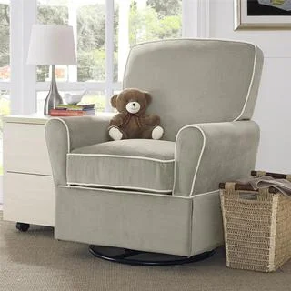Baby Relax Milan Taupe Swivel Glider