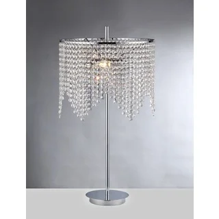 Kylie 2-light Chrome 15-inch Crystal Table Lamp