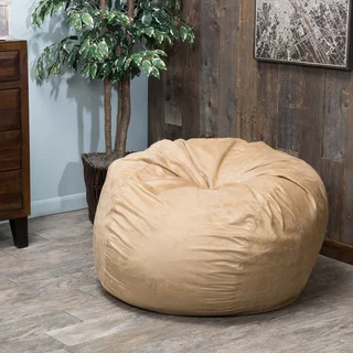 Christopher Knight Home Sammy Faux Suede 3-foot Lounge Beanbag Chair
