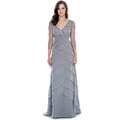 Decode 1.8 Grey 3/4 Sleeve Tiered Dress