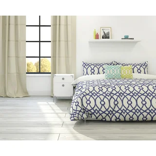 Harbor House St Tropez Printed Cotton Enzyme Washed Duvet Cover