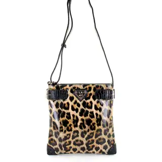 LANY 'Cheetah' Print 11-Inch Cross- Body Messenger Bag