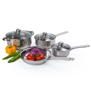 Alpine Cuisine Stainless Steel Cookware 7-piece Set
