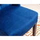 Abbyson Sierra Tufted Navy Blue Velvet Wingback Dining Chair - Thumbnail 2