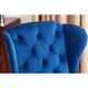 Abbyson Sierra Tufted Navy Blue Velvet Wingback Dining Chair - Thumbnail 1