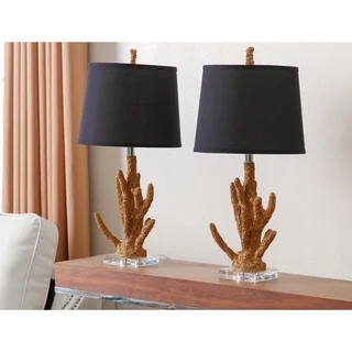 Abbyson Gold Coral Table Lamp (Set of 2)