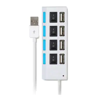 High Speed 4-port USB 2.0 Hub with On/ Off Energy-Saving Switches