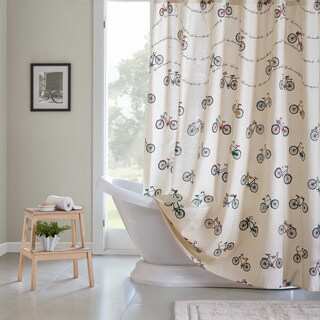 HipStyle Milo Cotton Printed Shower Curtain