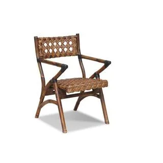 Hines Rustic Brown Distressed Chair