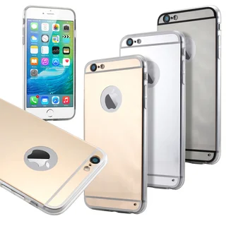 Gearonic Luxury Aluminum thin Mirror Metal Case Cover for iPhone 6 6S