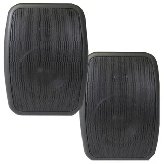 Theater Solutions TS525ODB Indoor/ Outdoor Weatherproof HD Mountable Black Speaker Pair