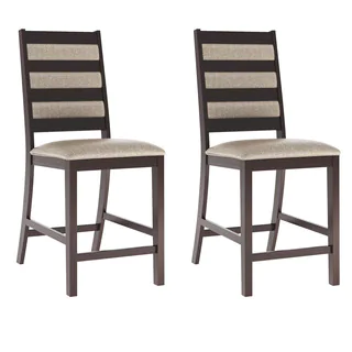 CorLiving Platinum Sage Fabric Bistro Dining Chairs (Set of 2)