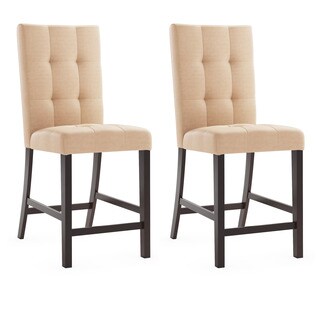 CorLiving Desert Sand Tufted Fabric Bistro Dining Chairs (Set of 2)