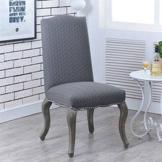 Linon Rachel Chairs - Grey (Set of 2)