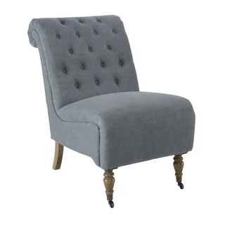 Linon Rosa Tufted Chair - Blue