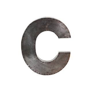 Glavanized Bronze Metal Alphabet C Wall Decor Letter