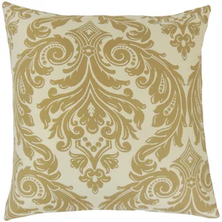 Jovita Damask Feather and Down Filled 18-inch Throw Pillow