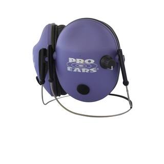 Pro Ears - Pro 200 - Behind The Head Headband - Electronic Hearing Protection & Amplification - Low Profile Cup - Purple