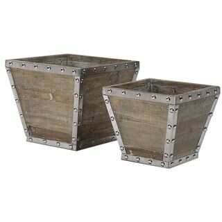 Birtle Wood Containers (Set of 2)