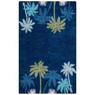 Rizzy Home Cabot Collection CA9462 Navy Blue Area Rug (8'x 10')