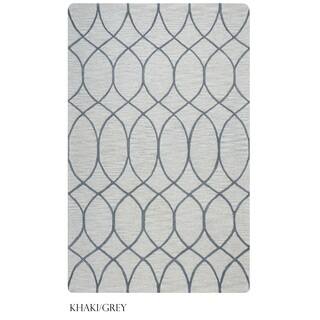 Rizzy Home Caterine Collection Beige and Khaki Area Rug (9'x 12')