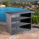 Outdoor Trinidad Wicker Bar by Christopher Knight Home