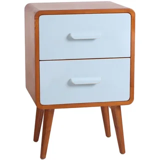 Porthos Home Clark Mid-Century Double-Drawer End Table