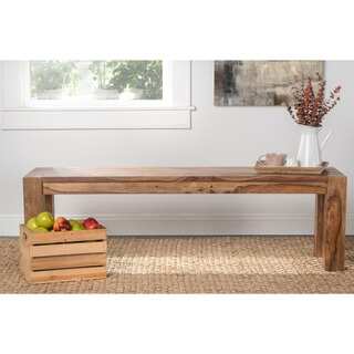 Sotto Rustic Brown Wood 60-inch Bench by Kosas Home