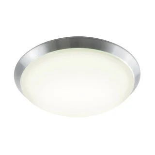 Alico Luna Flush mount In Brushed Aluminum And White Polycarbonate