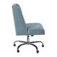 Linon Violet Office Chair - Aqua - Thumbnail 3