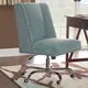Linon Violet Office Chair - Aqua - Thumbnail 0