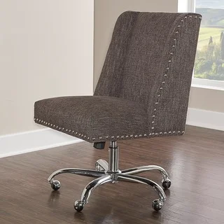 Linon Violet Office Chair - Charcoal
