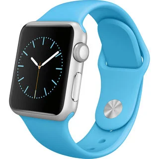 Apple Watch Sport 38mm Silver Aluminum Smartwatch with Blue Band